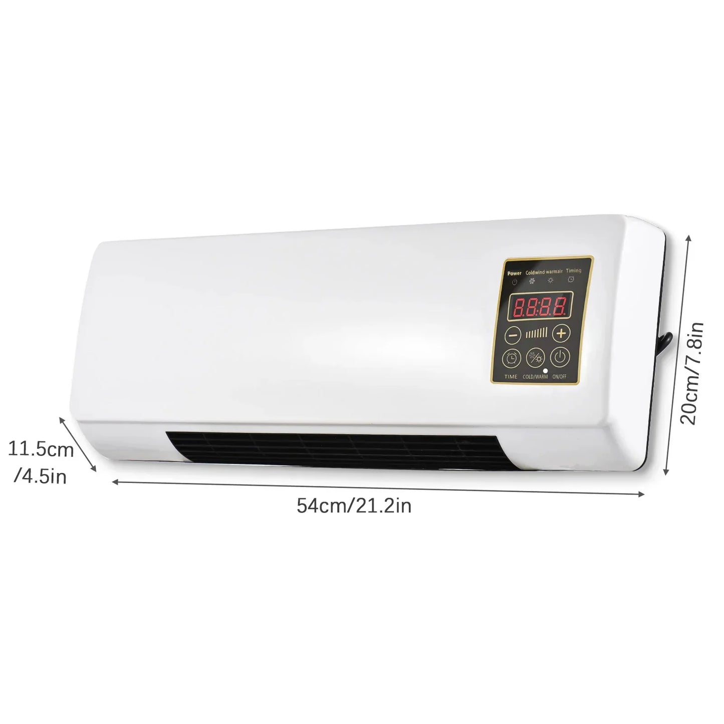 Aer conditionat cu ventilator, aer rece si cald, Putere 1800W, portabil