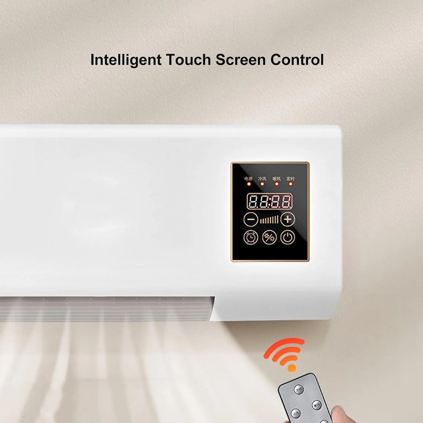 Aer conditionat cu ventilator, aer rece si cald, Putere 1800W, portabil