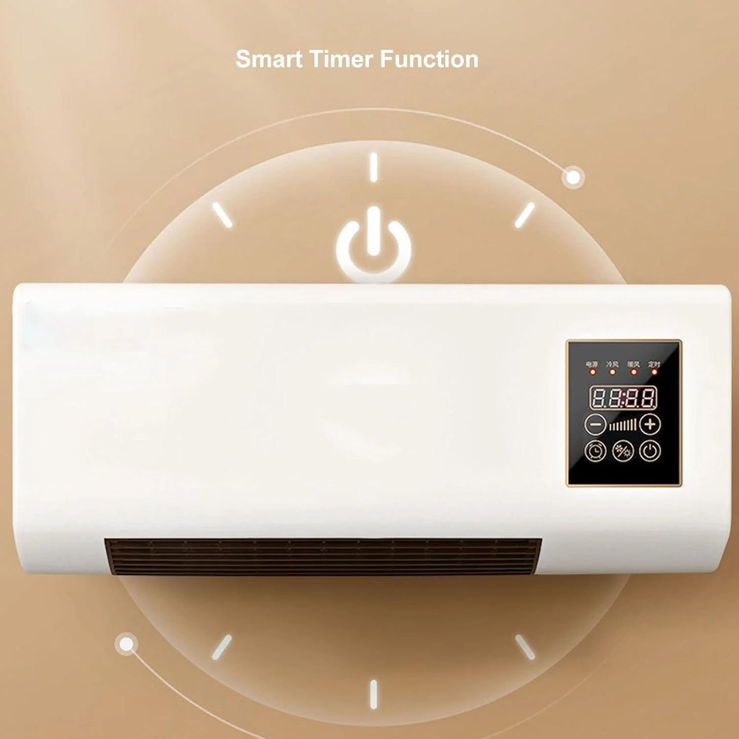 Aer conditionat cu ventilator, aer rece si cald, Putere 1800W, portabil