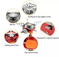 Aragaz portabil pentru camping 2800W, aprindere automata
