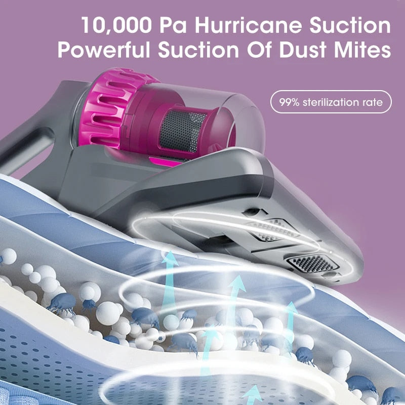 Aspirator de Pat Anti-Acarieni Wireless