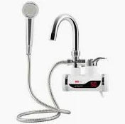 Robinet electric cu Dus/Furtun + Para, incalzire instantanee a apei, afisaj LCD al temperaturii, putere 3KW, prindere pe chiuveta