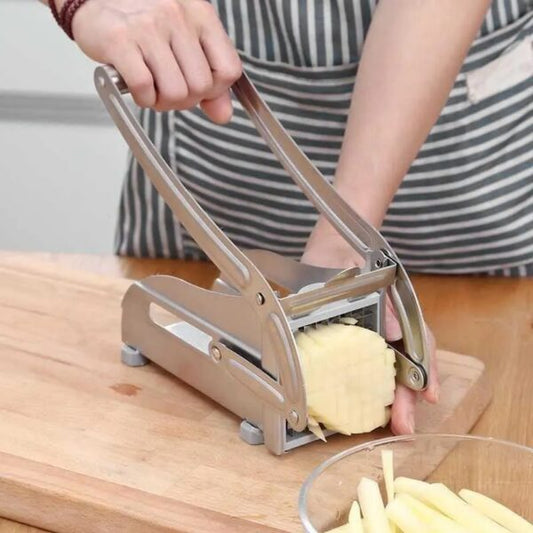 Aparat de taiat cartofi pai si legume, din inox, cu 1 forma de taiere, Potato Chopper