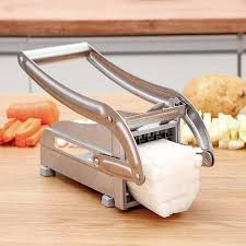 Aparat de taiat cartofi pai si legume, din inox, cu 1 forma de taiere, Potato Chopper