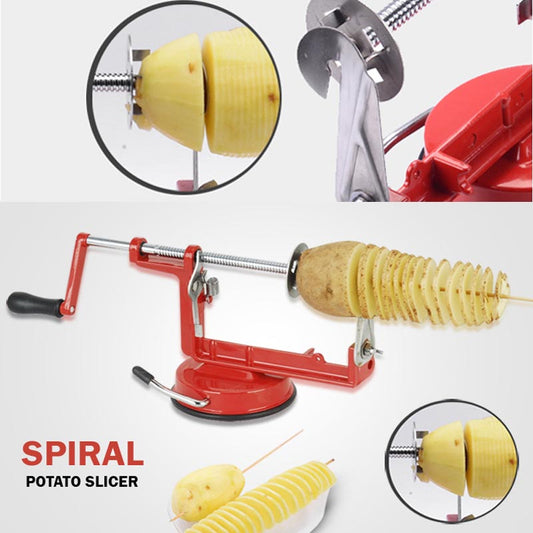 Aparat pentru taiat cartofi in spirala din inox, Potato Slicer Alsaruz